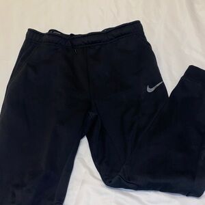 Nike Black Sweatpants with Silver Logo